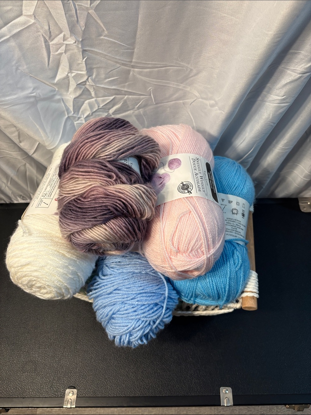 Carbon Pastel & Bright Yarn Assortment - Pink, Blue, Cream, Purple